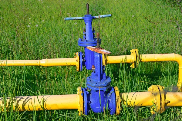 Kulventil Sektionen Gas Pipeline — Stockfoto