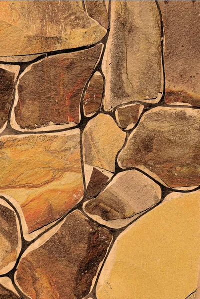 Fragment Wall Chipped Stone — Stock Photo, Image