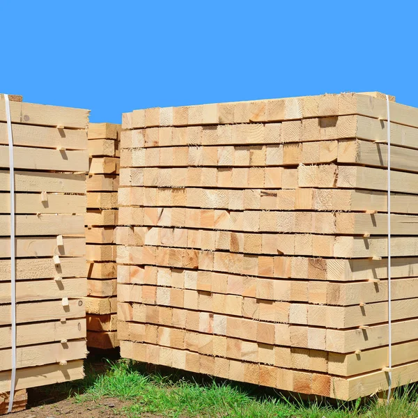 Eaves Boards Stacks — Stock Photo, Image