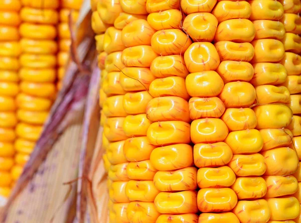 Close View Ripe Corn Cobs — Stockfoto