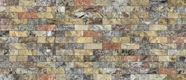 Bir taş doku şeklinde bir desenli seramik karo döşeme parçası.