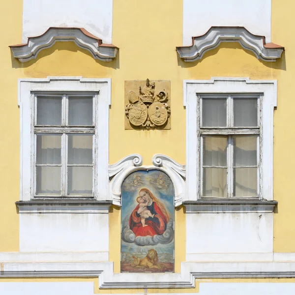 Windows Ancient Building Old Prague 2019 — Foto de Stock