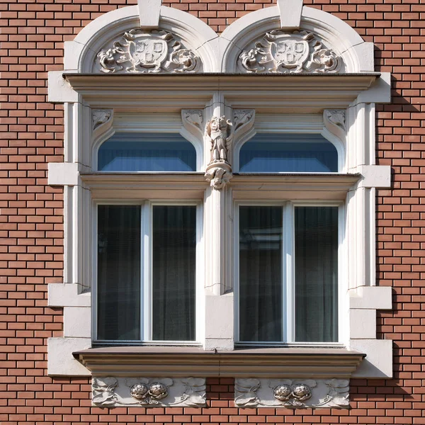 Вікна Старовинної Будівлі Стара Прага 2019 Рік — стокове фото