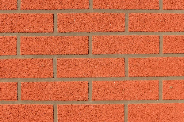 Red Brick Wall Texture Background Close — Foto de Stock