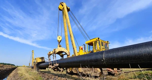 Máquina Pipelayer Trabalho — Fotografia de Stock