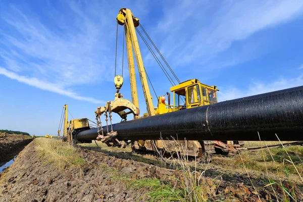 Pipelayer Machine Work — Fotografia de Stock