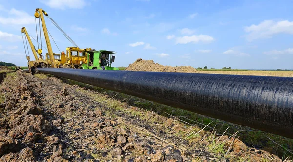 Pipelayer Machine Work — Stock Photo, Image