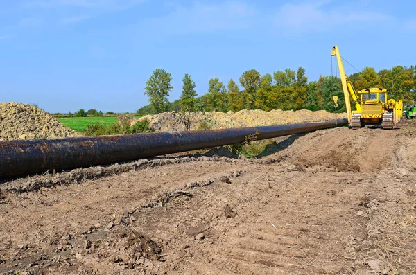 Pipelayer Machine Work — Stock Photo, Image