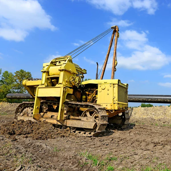 Pipelayer Machine Work — Photo