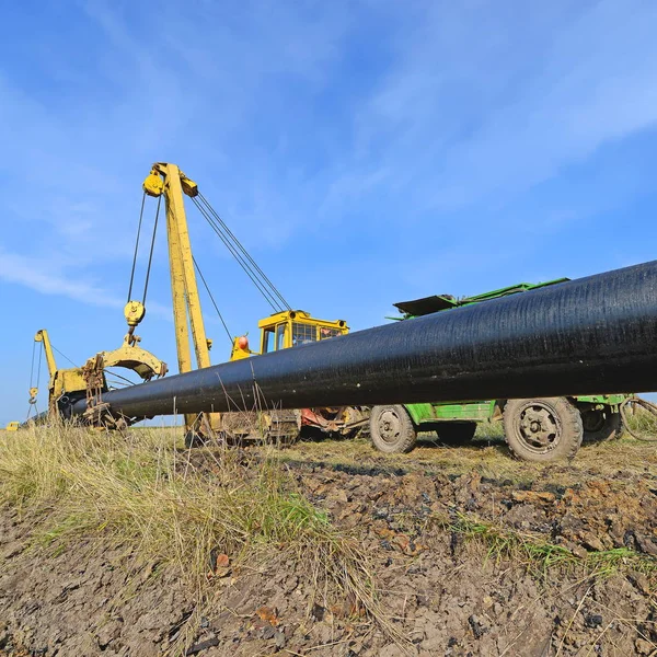 Pipelayer Machine Work Stockfoto