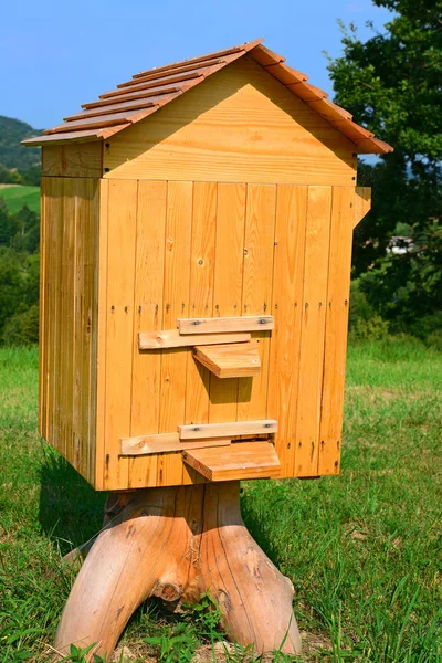夏の風景の中のミツバチの巣箱 — ストック写真