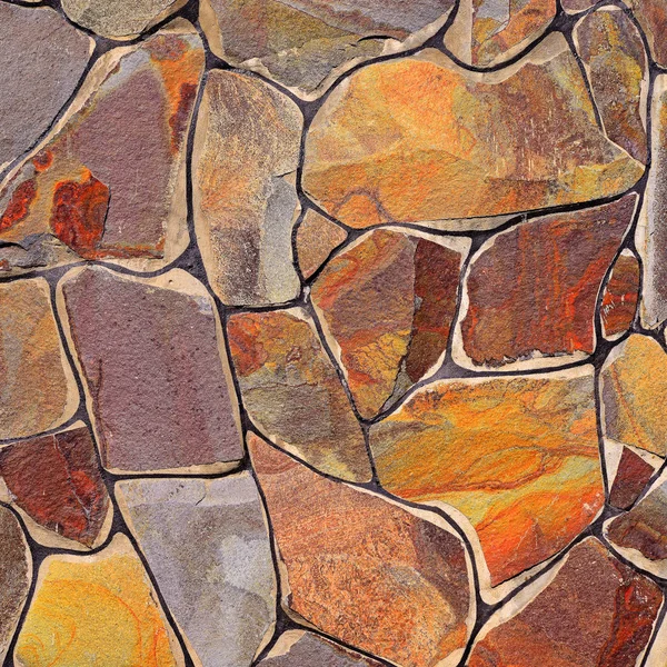 Fragment Wall Chipped Stone — Stock Photo, Image