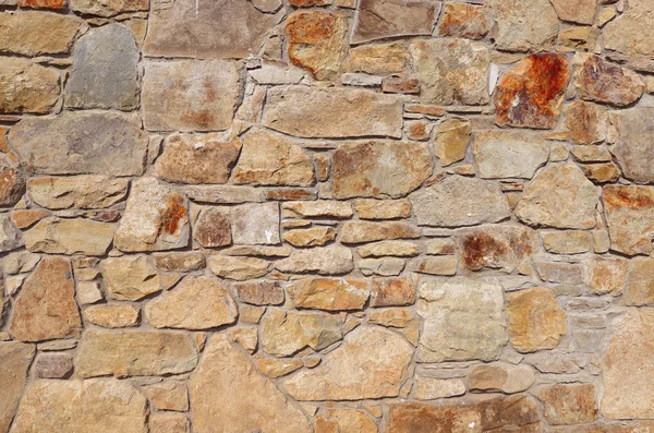 Fragment Wall Chipped Stone Stock Photo