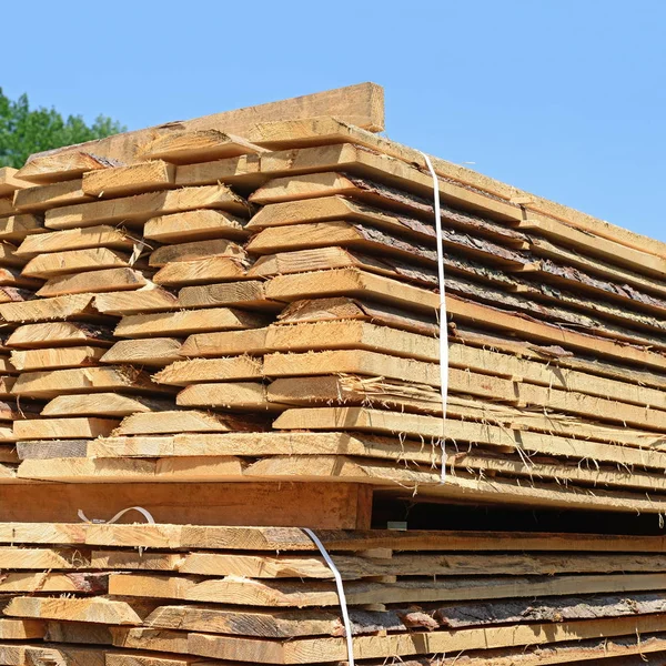 Eaves Boards Stacks — Stock Photo, Image