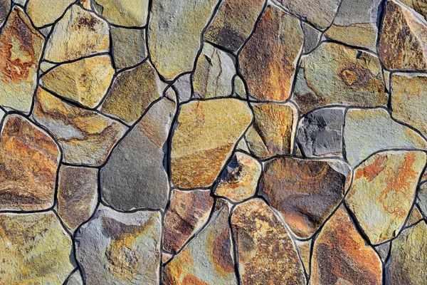 Fragmento Una Pared Una Piedra Astillada — Foto de Stock