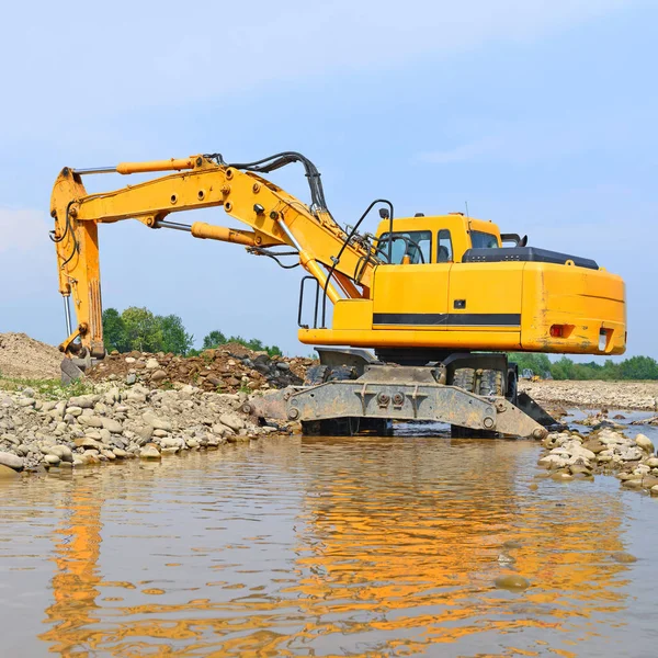 Excavator Working Quarry — Stock fotografie