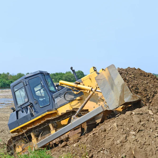 Bulldozer Working Quarry —  Fotos de Stock