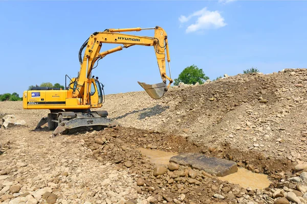 Excavator Working Quarry — Stock Photo, Image