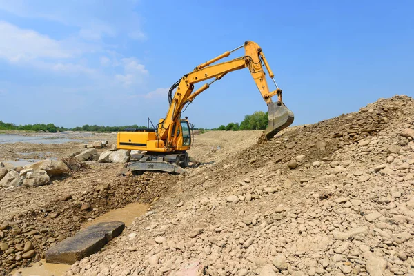 Excavator Working Quarry — Stockfoto