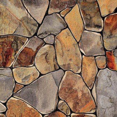 Çatlamış bir taştan bir duvar parçası.