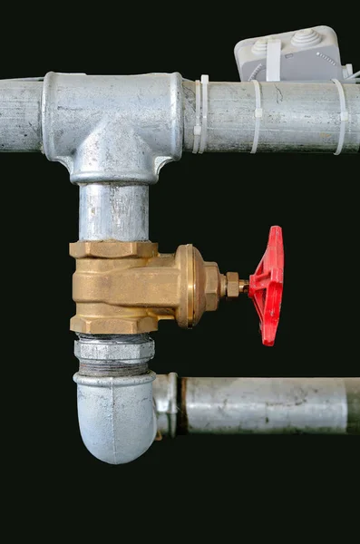 Vodovodní Ventil Potrubí — Stock fotografie