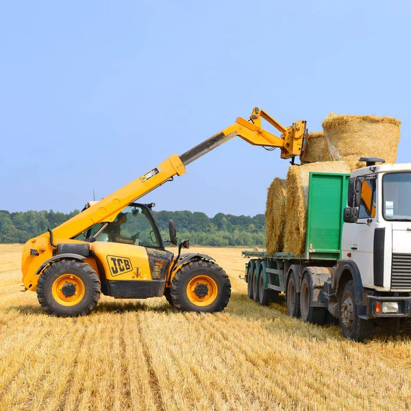 Agricultural Machinery Working Rural Field — 스톡 사진