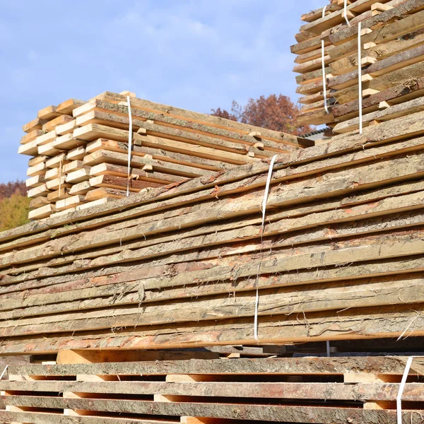 Eaves Boards Stacks — Stock Photo, Image