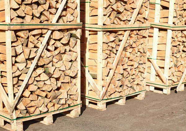 Madera Aserrada Lista Para Transporte Palets —  Fotos de Stock