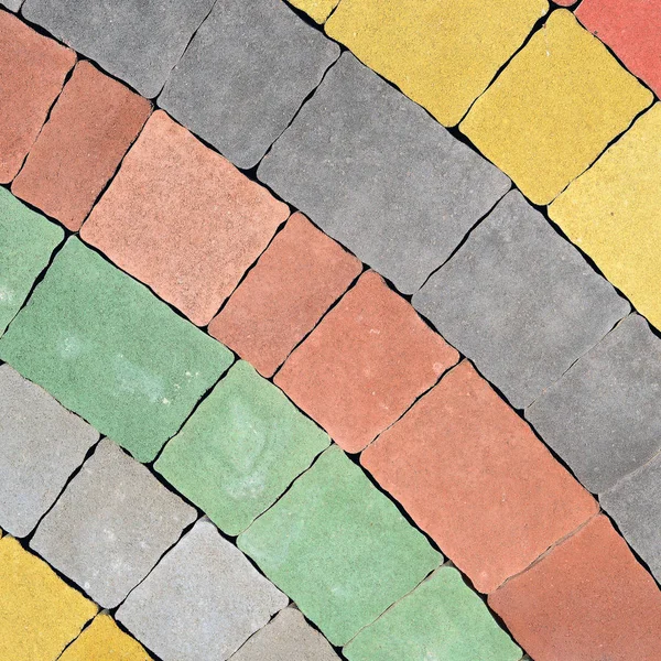 Paving Slabs Different Colors — Fotografia de Stock