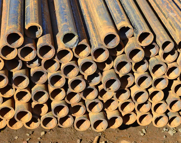 Steel Pipes Industrial Landscape — Stock Photo, Image