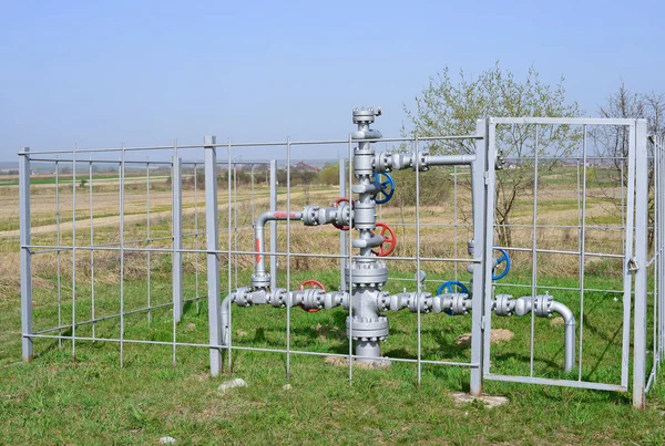 Equipamento Controlo Poços Armazenamento Subterrâneo Gás — Fotografia de Stock