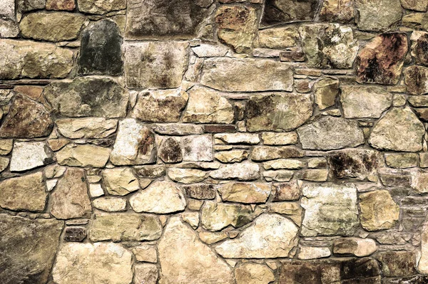 Fragmento Uma Parede Uma Pedra Lascada — Fotografia de Stock