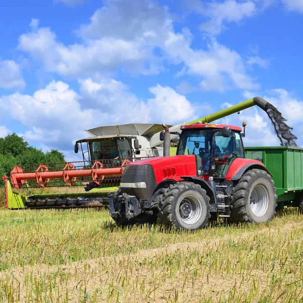 Kalush Ukraine Juillet 2018 Moissonneuse Batteuse Claas Moderne Récolte Céréales — Photo