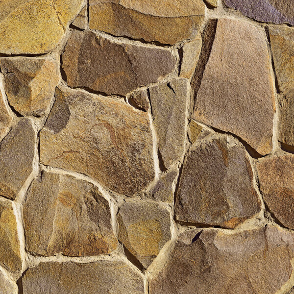 фрагмент стены из щебня