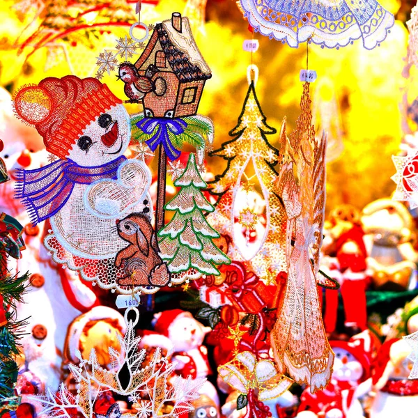 Dresden Germany November Decorations Christmas Outdoor Shopping Tray Dresden Germany — Zdjęcie stockowe