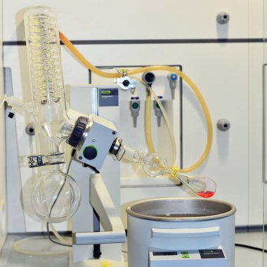 PRAGUE, CZECH REPUBLIC - May 25, 2019: Laboratory equipment. Institute of Organic and Biochemistry