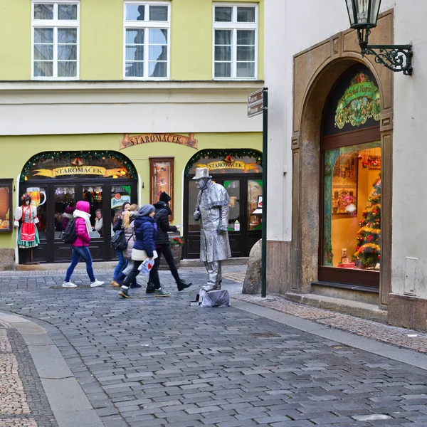 Praga República Checa Diciembre 2016 Las Calles Antigua Praga — Foto de Stock