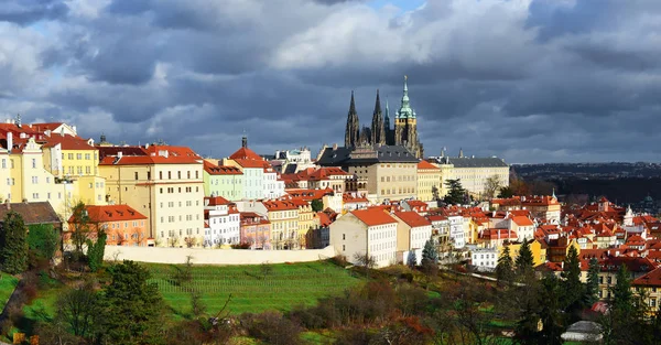 Praga República Checa Mayo 2018 Vista Ciudad Las Murallas Del — Foto de Stock