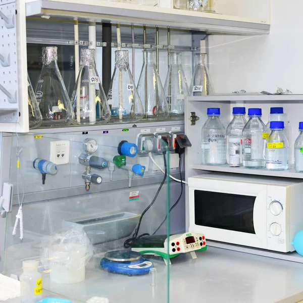 Prague Czech Republic May 2019 Laboratory Equipment Institute Organic Biochemistry — Fotografia de Stock