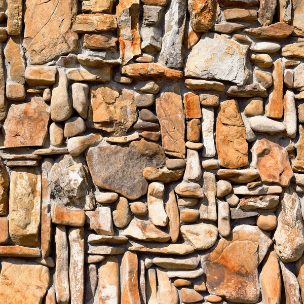 Revestimento Parede Com Uma Pedra Esmagada Textura — Fotografia de Stock