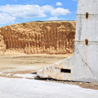 Bir hendek silo depolama siloları