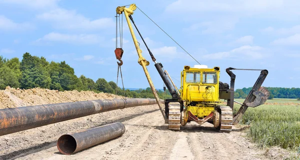 Rohrschicht Auf Der Reparatur Der Pipeline — Stockfoto