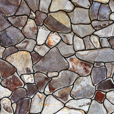 Çatlamış bir taştan bir duvar parçası.