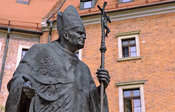 Krakow Republic Poland July 2017 Monument Pope Saint John Paul — Stock Photo, Image