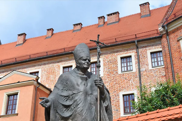 Krakow Republic Poland July 2017 Monument Pope Saint John Paul — Stock Photo, Image