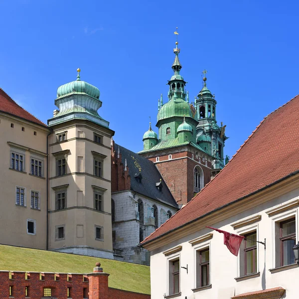 Wawel Königliche Burg Blick Vom Hof Des Komplexes — Stockfoto