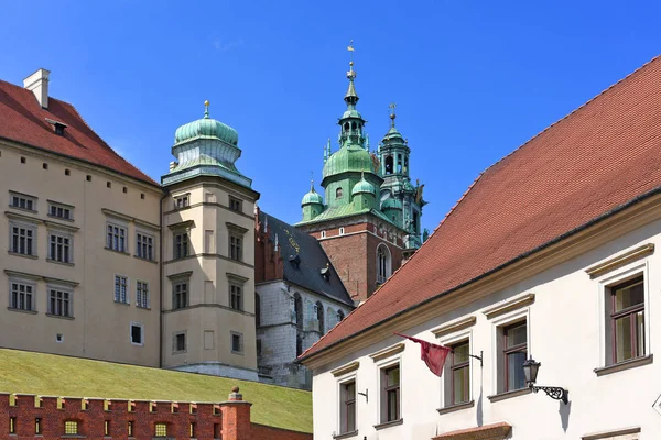 Wawel Königliche Burg Blick Vom Hof Des Komplexes — Stockfoto