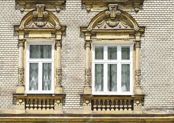 Window Ancient Building Old Krakow Poland 2017 — Stock Photo, Image