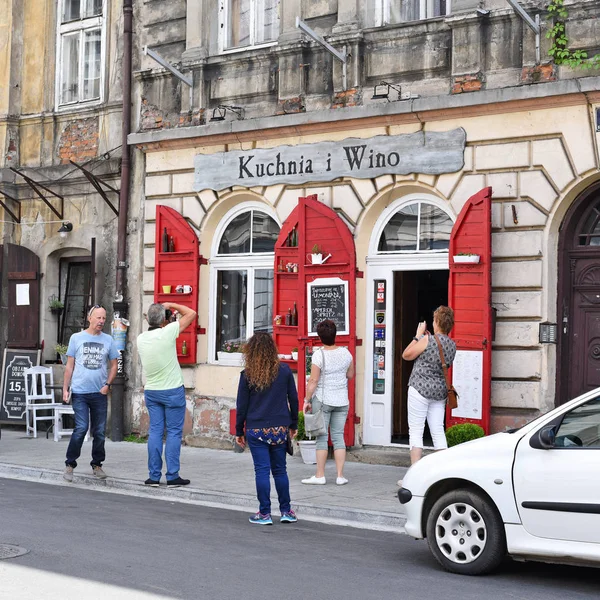 Cracovia República Polonia Julio 2017 Restaurante Casco Antiguo Ciudad — Foto de Stock