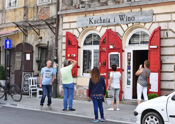 Cracovia República Polonia Julio 2017 Restaurante Casco Antiguo Ciudad — Foto de Stock